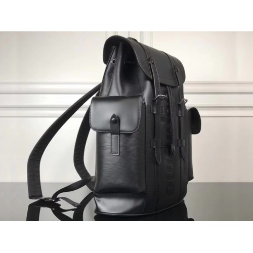 Replica Louis Vuitton X Supreme Christopher Backpack Epi Pm Black